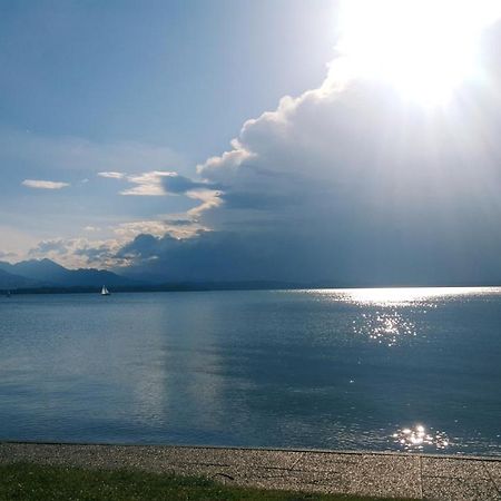 Übersee Ad Fontes Suite - 80Qm Mit 3 Zi & Sauna & 2 Badern Am Chiemsee! מראה חיצוני תמונה